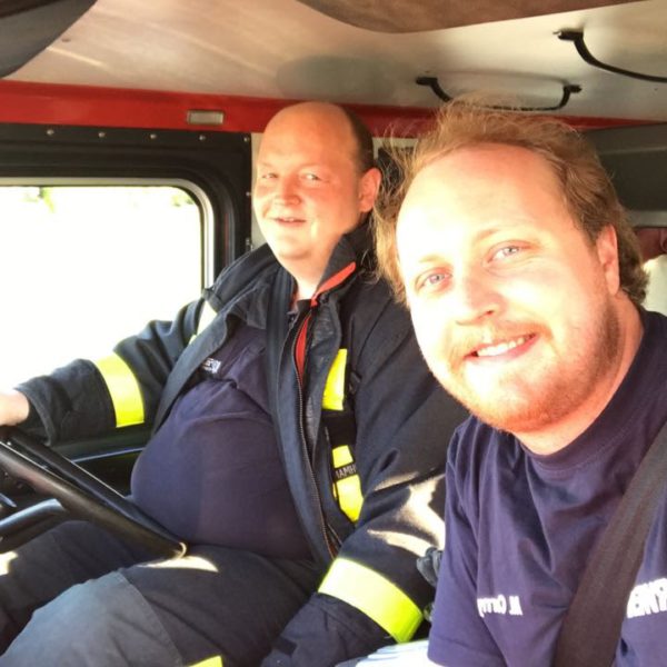 Übung im Brandübungshaus des FRTC